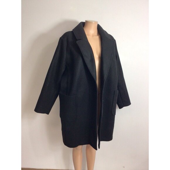 Old Navy Oversized Black Coat Jacket Womens 2X New - Picture 1 of 11